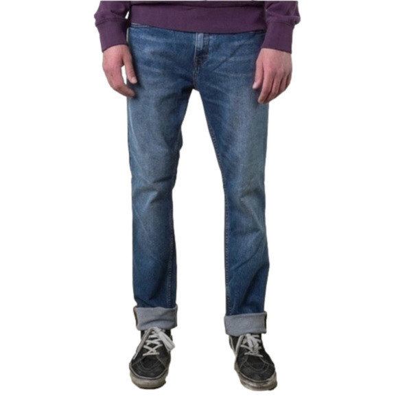 3/$30 _ FRANK AND OAK | The Dylan Slim Denim Pant medium blue wash 36W x 34L‌‌‌‌ - Picture 1 of 12